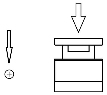 célula de carga compresiva del tecsis con el indicador de tensión, transductor de la célula de carga
