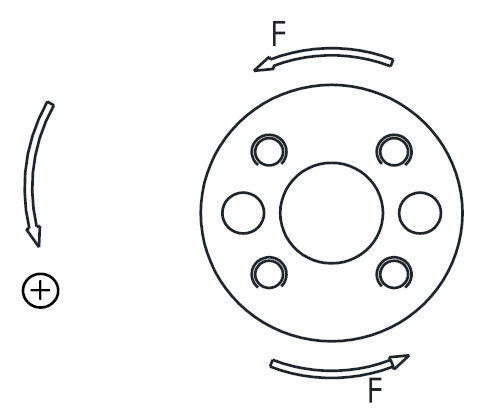 Célula de carga del sensor de la fuerza de la aleación de aluminio para la medida de la fuerza del esfuerzo de torsión