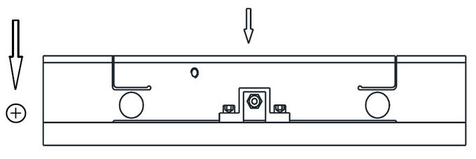 Escala miniatura del peso de la célula de carga de la manera del carril para pesar los carros de las mercancías